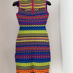 Milly Colorful Patterned Sleeveless Dress